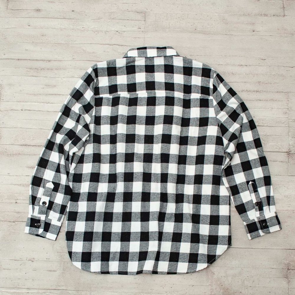 NWT J. Crew Buffalo Plaid Flannel Button Up Shirt Jacket size M - Picture 3 of 8